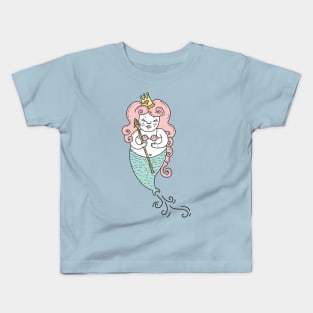 Cute mermaid illustration Kids T-Shirt